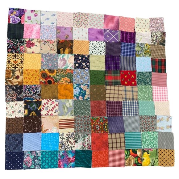 100 Precut 2" Square Cotton Fabric Quilt Squares Sew - Picture 1 of 6